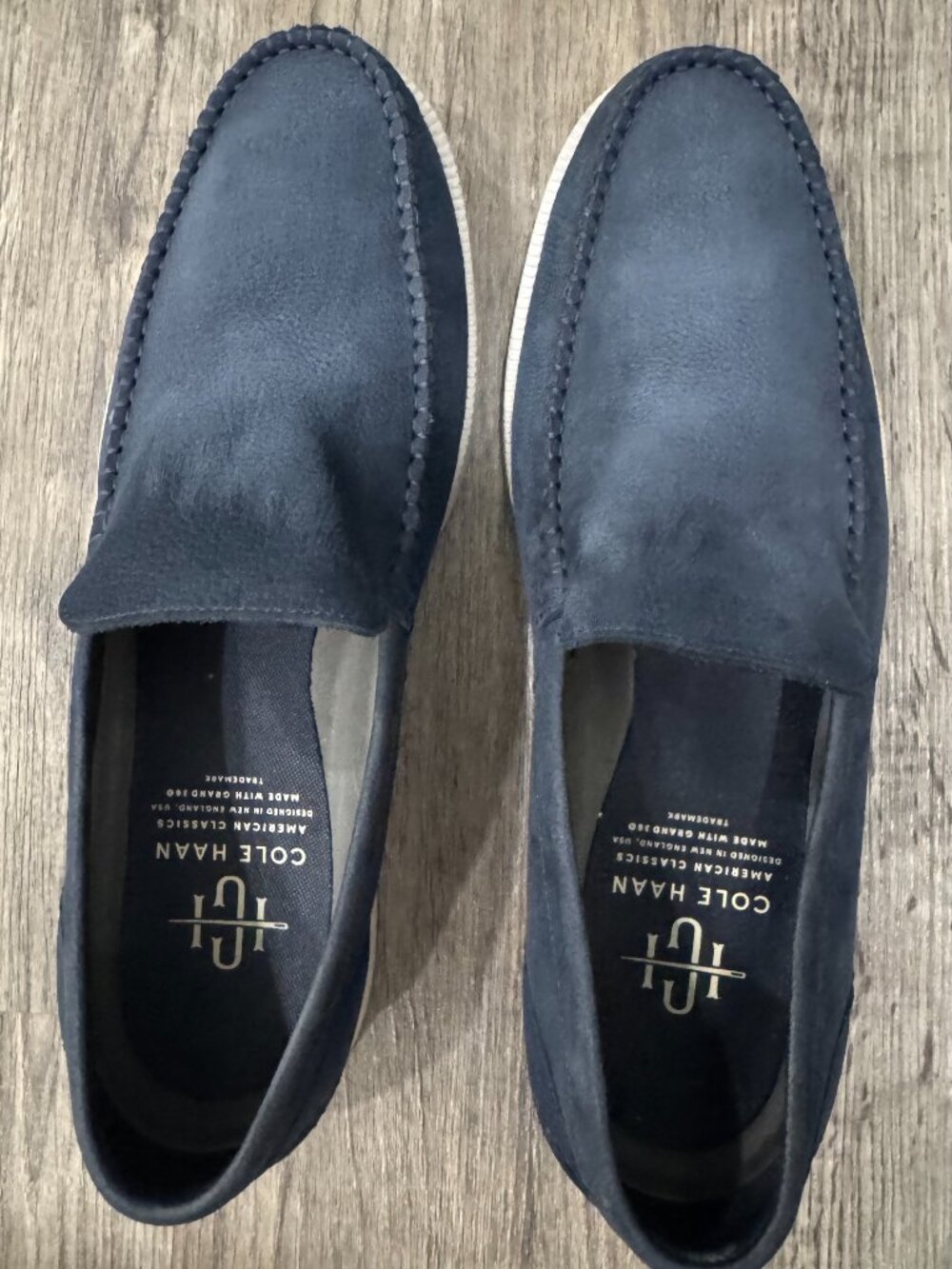 Cole Haan Navy Suede Driver Loafers Slip-On Shoes Men’s 10.5 M